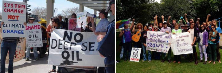 oil gas expo protest combined2 22Oct2014