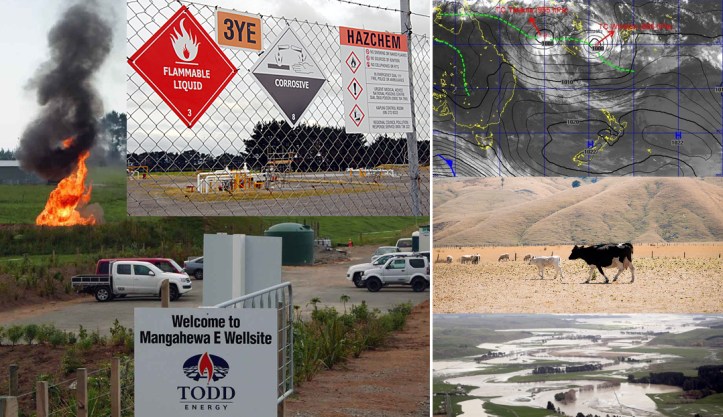 Flare Mangahewa E climate change collage