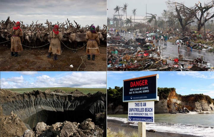 Yamal herders crater Philippines Haiyan Urenui erosion combined